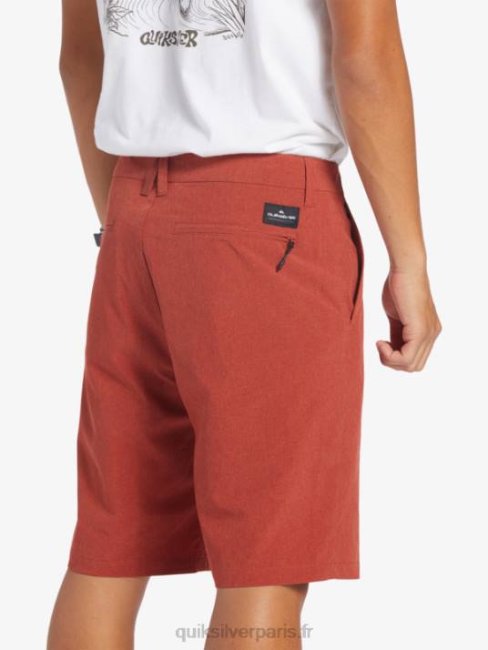 Hommes Quiksilver short de bain union heather 20 amphibian D6PT67 ocre rouge