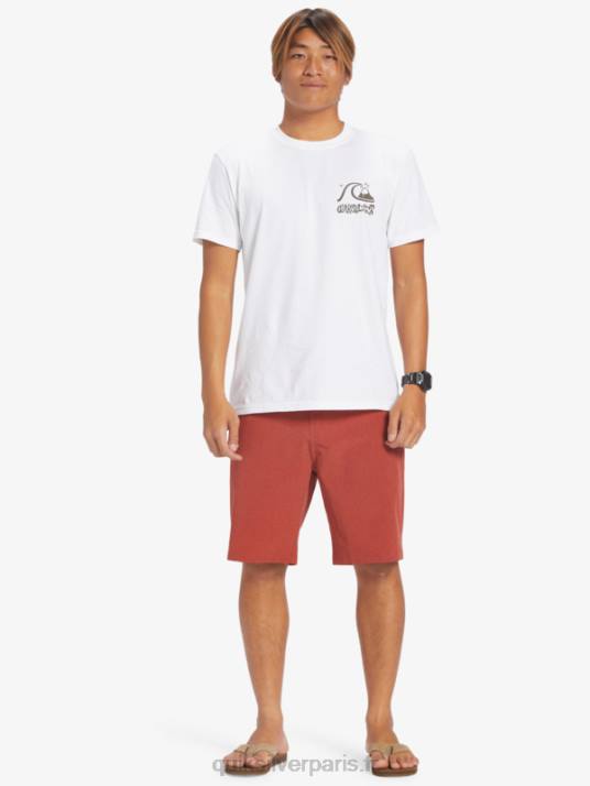Hommes Quiksilver short de bain union heather 20 amphibian D6PT67 ocre rouge