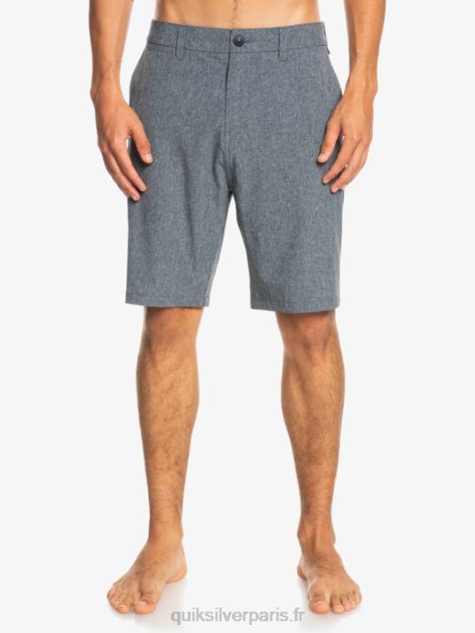 Hommes Quiksilver short de bain union heather 20 amphibian D6PT68 blazer bleu marine
