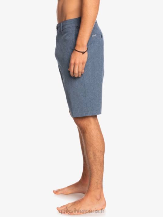 Hommes Quiksilver short de bain union heather 20 amphibian D6PT69 insigne bleu