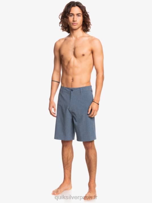 Hommes Quiksilver short de bain union heather 20 amphibian D6PT69 insigne bleu