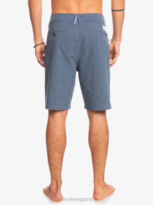 Hommes Quiksilver short de bain union heather 20 amphibian D6PT69 insigne bleu