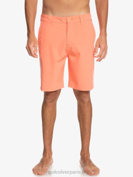 Hommes Quiksilver short de bain union heather 20 amphibian D6PT71 saumon frais