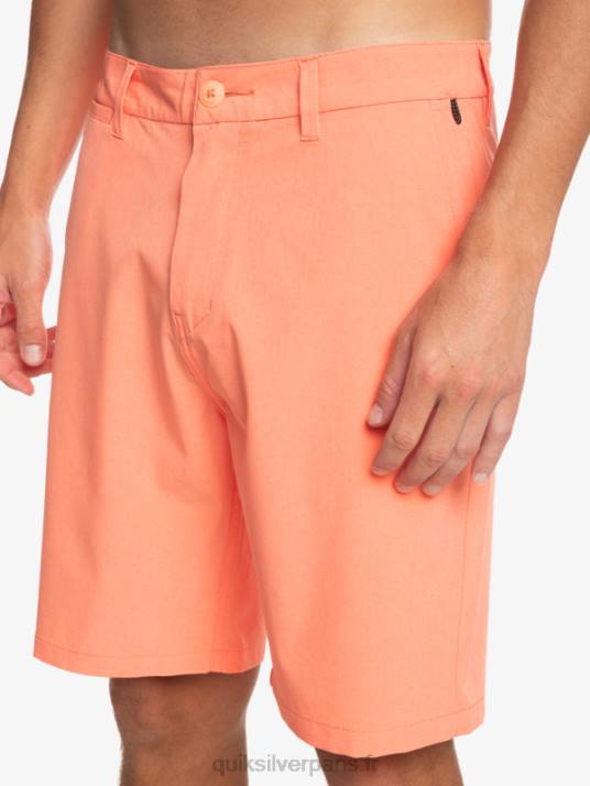 Hommes Quiksilver short de bain union heather 20 amphibian D6PT71 saumon frais
