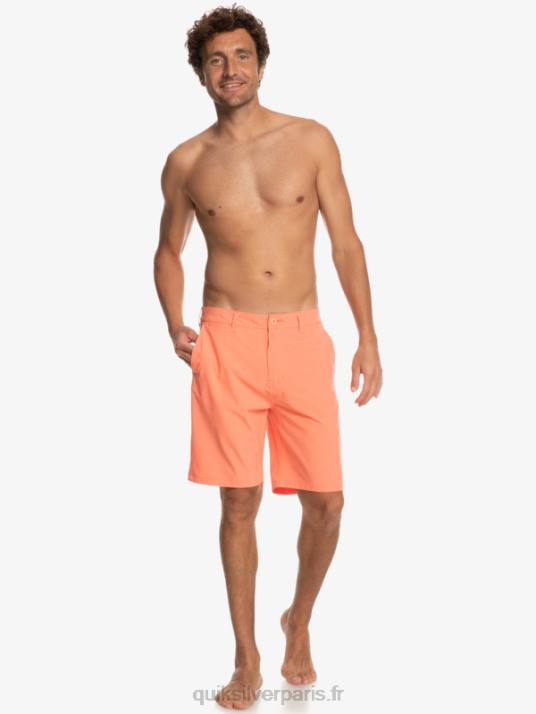 Hommes Quiksilver short de bain union heather 20 amphibian D6PT71 saumon frais