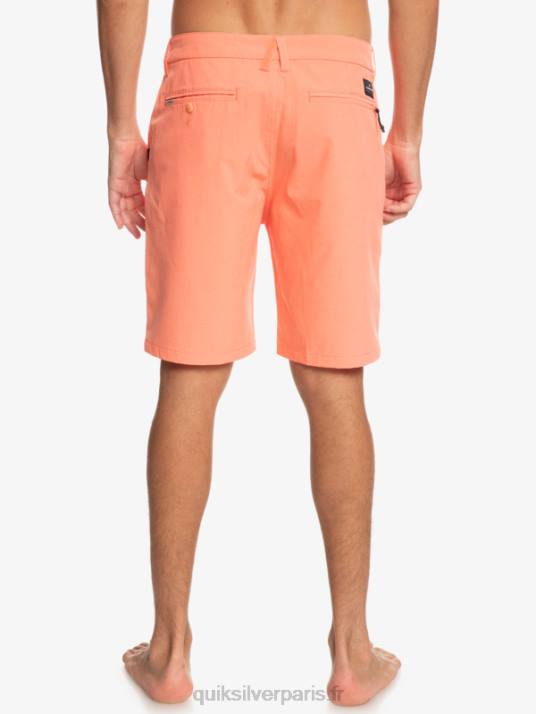 Hommes Quiksilver short de bain union heather 20 amphibian D6PT71 saumon frais