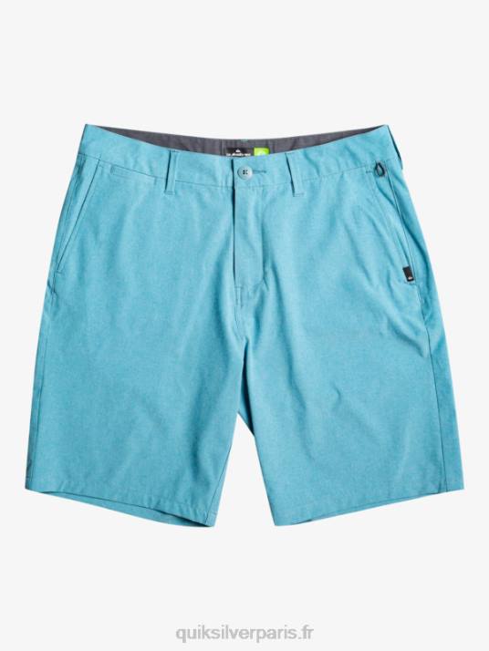 Hommes Quiksilver short de bain union heather 20 amphibian D6PT75 bleu delphinium