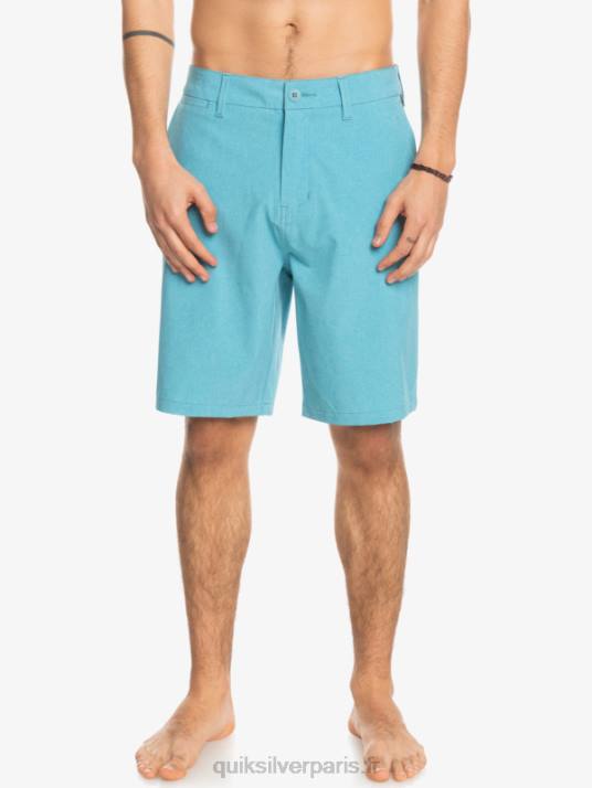 Hommes Quiksilver short de bain union heather 20 amphibian D6PT75 bleu delphinium
