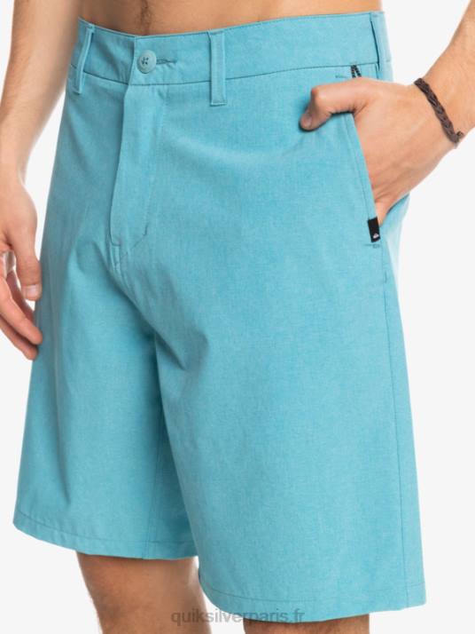 Hommes Quiksilver short de bain union heather 20 amphibian D6PT75 bleu delphinium