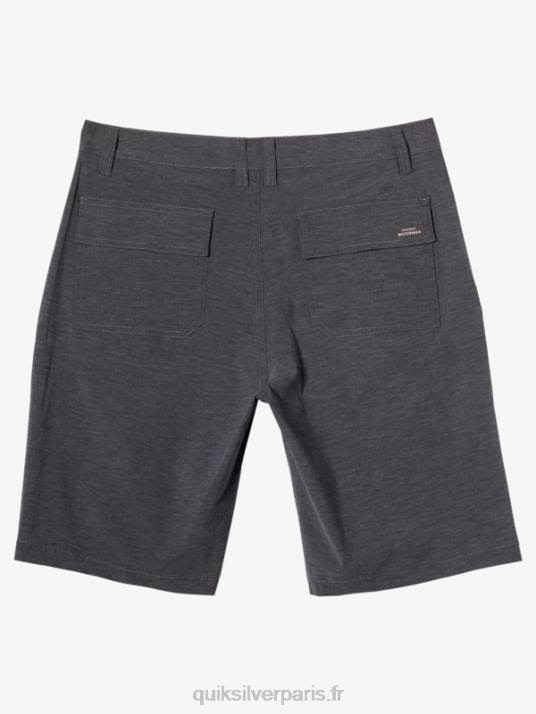 Hommes Quiksilver short de bain waterman backwater 20 amphibian D6PT774 noir