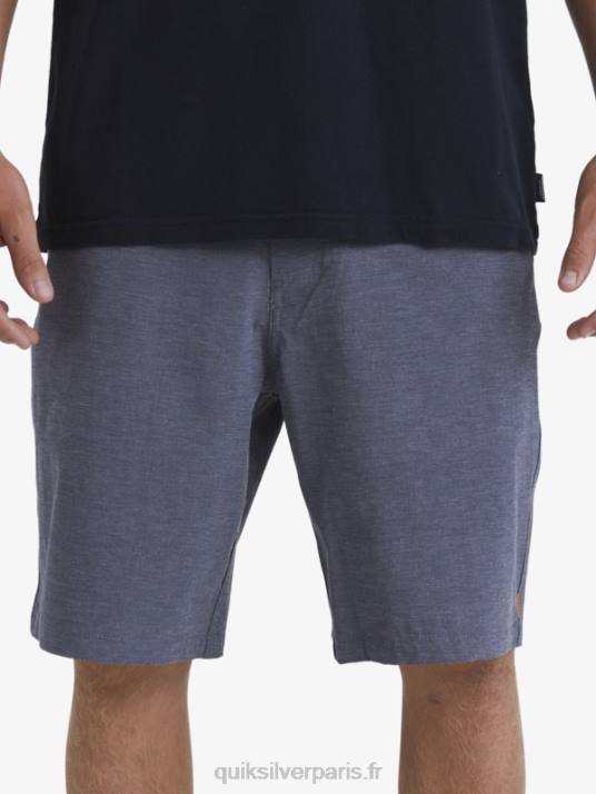 Hommes Quiksilver short de bain waterman backwater 20 amphibian D6PT774 noir