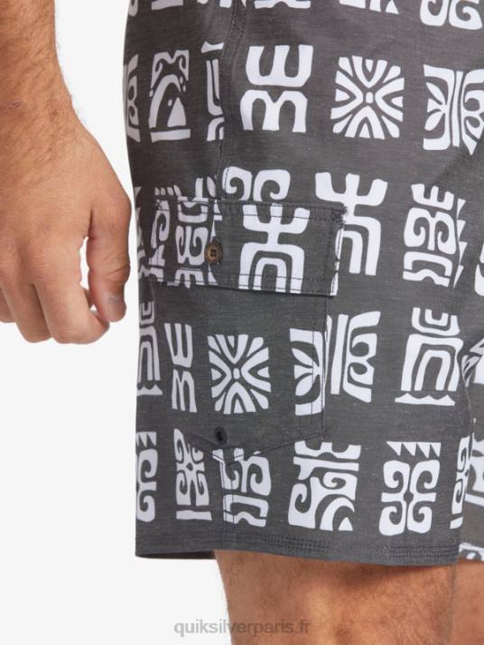 Hommes Quiksilver short de bain waterman channel paddle 20 D6PT640 pagaie de canal noir bs