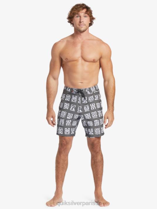 Hommes Quiksilver short de bain waterman channel paddle 20 D6PT640 pagaie de canal noir bs
