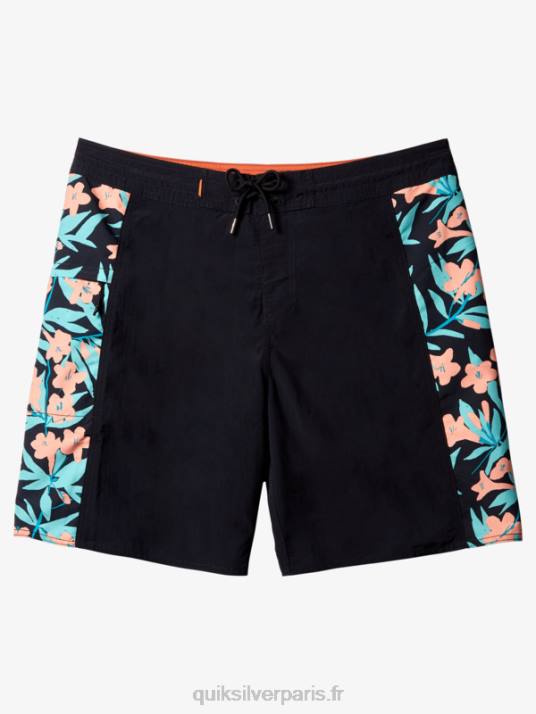 Hommes Quiksilver short de bain waterman cliffside solid 19 D6PT415 noir