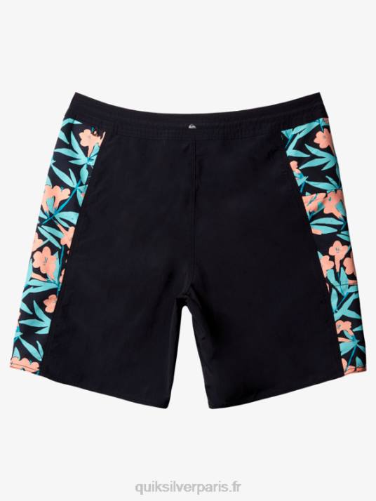 Hommes Quiksilver short de bain waterman cliffside solid 19 D6PT415 noir