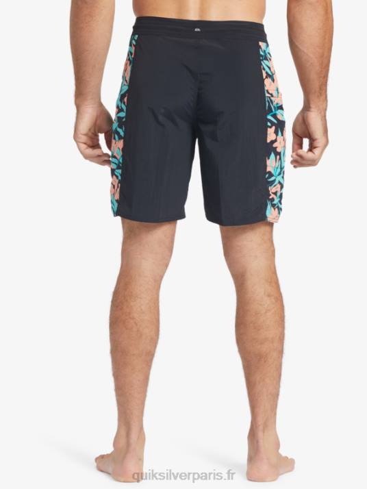 Hommes Quiksilver short de bain waterman cliffside solid 19 D6PT415 noir