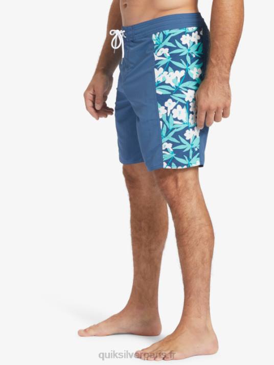 Hommes Quiksilver short de bain waterman cliffside solid 19 D6PT416 enseigne bleue