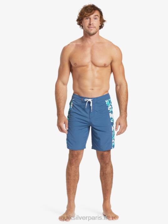 Hommes Quiksilver short de bain waterman cliffside solid 19 D6PT416 enseigne bleue