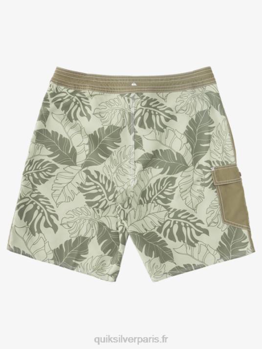 Hommes Quiksilver short de bain waterman à imprimé rétro 2 19 D6PT850 retour de thé