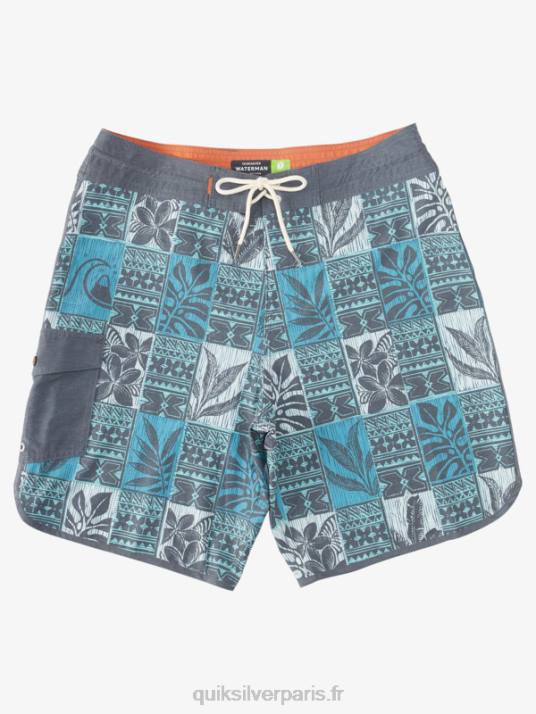 Hommes Quiksilver short de bain waterman leaf boxes scallop 20 D6PT1299 capri brise feuille bs
