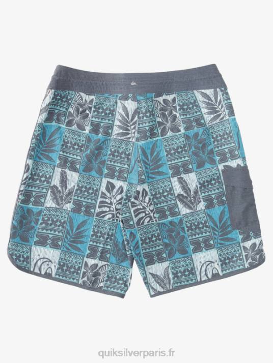 Hommes Quiksilver short de bain waterman leaf boxes scallop 20 D6PT1299 capri brise feuille bs