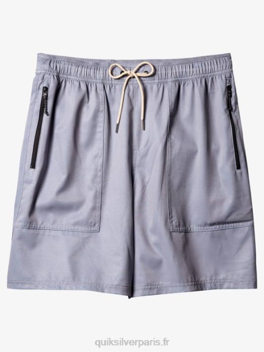 Hommes Quiksilver short de bain waterman scout zipper amphibian 20 D6PT1326 Peau de requin