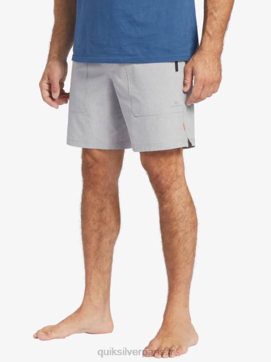 Hommes Quiksilver short de bain waterman scout zipper amphibian 20 D6PT1326 Peau de requin