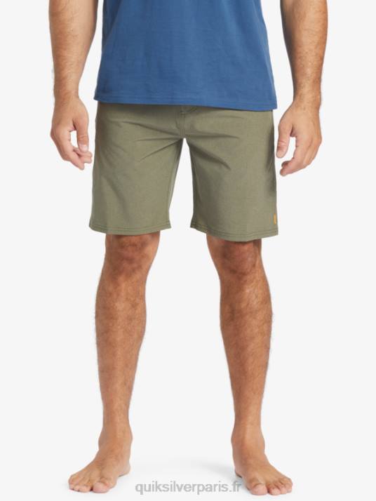 Hommes Quiksilver short de bain waterman suva 20 amphibian D6PT782 olive poussiéreuse