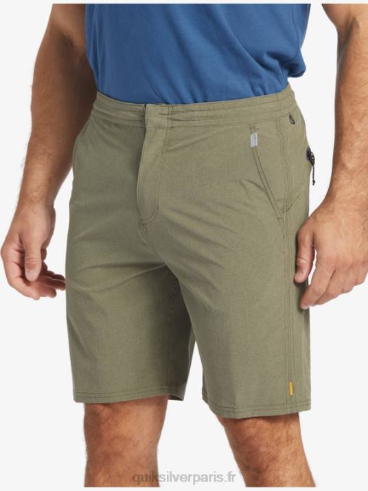 Hommes Quiksilver short de bain waterman suva 20 amphibian D6PT782 olive poussiéreuse