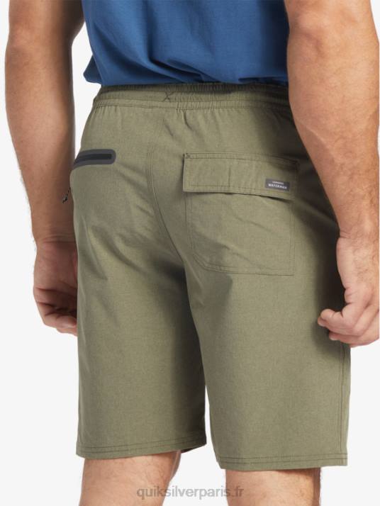 Hommes Quiksilver short de bain waterman suva 20 amphibian D6PT782 olive poussiéreuse