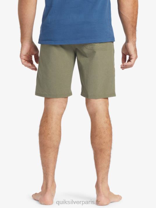 Hommes Quiksilver short de bain waterman suva 20 amphibian D6PT782 olive poussiéreuse