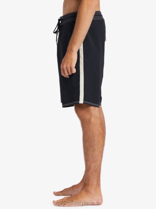 Hommes Quiksilver short de bain waterman throwback 19 D6PT1855 noir