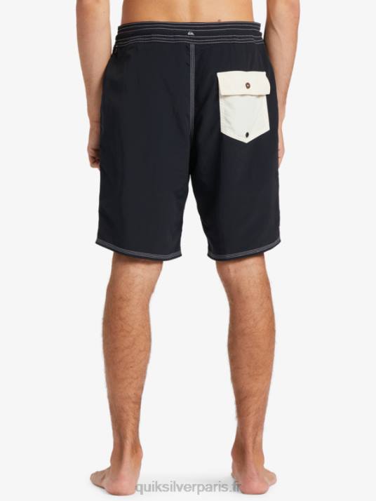 Hommes Quiksilver short de bain waterman throwback 19 D6PT1855 noir