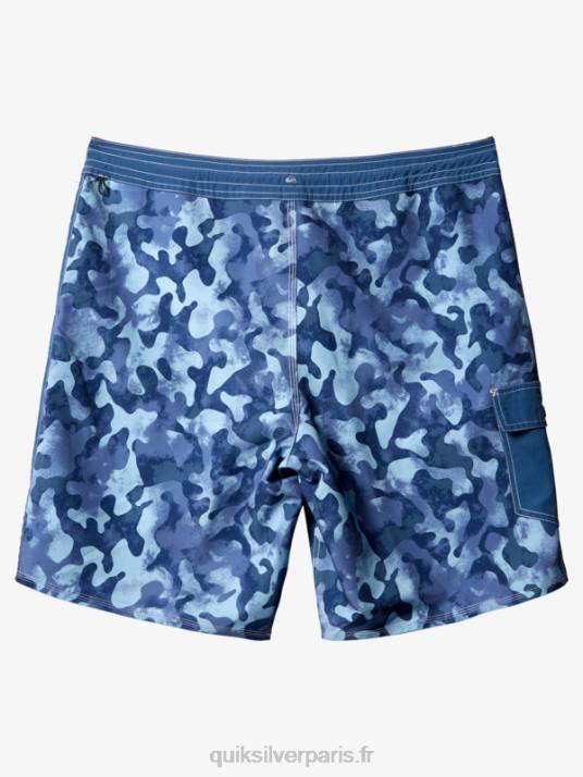 Hommes Quiksilver short de bain waterman throwback camo 19 D6PT536 enseigne bleu retour