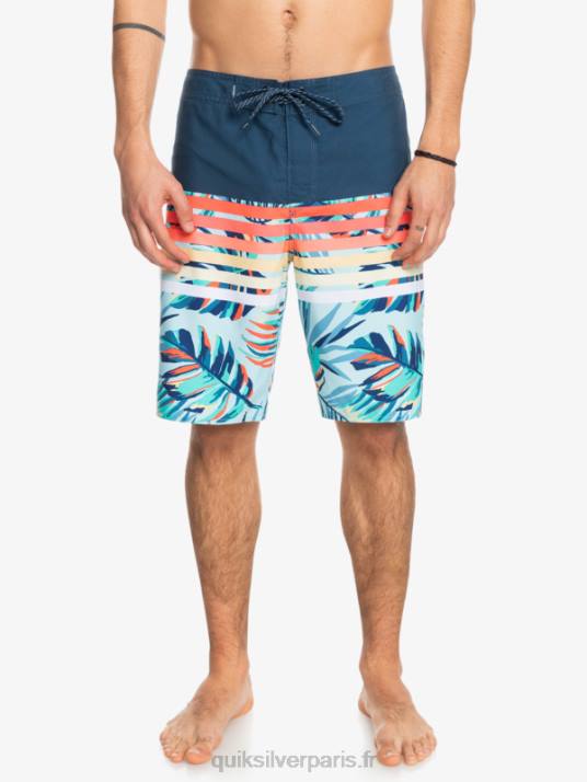 Hommes Quiksilver short de plage vision 20 daily swell D6PT1616 insigne bleu