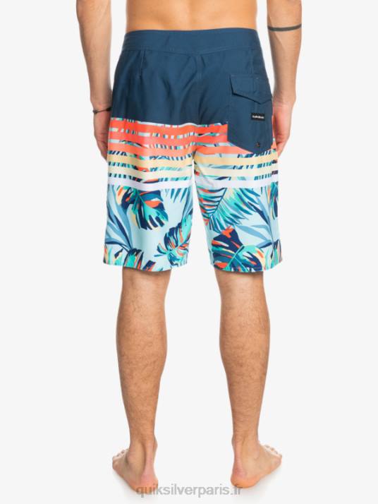 Hommes Quiksilver short de plage vision 20 daily swell D6PT1616 insigne bleu