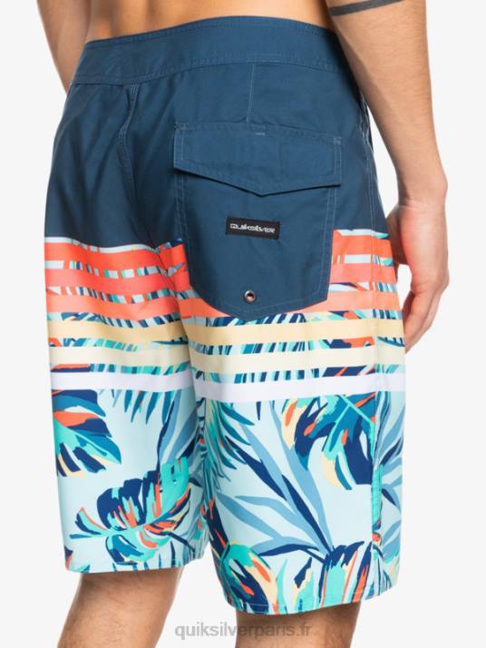 Hommes Quiksilver short de plage vision 20 daily swell D6PT1616 insigne bleu
