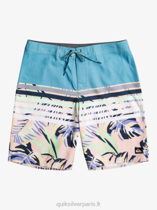 Hommes Quiksilver short de plage vision 20 daily swell D6PT1617 bleu delph