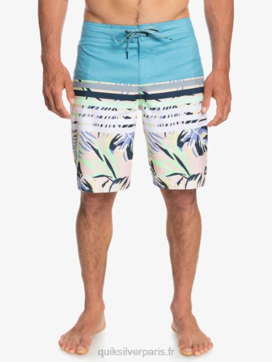 Hommes Quiksilver short de plage vision 20 daily swell D6PT1617 bleu delph