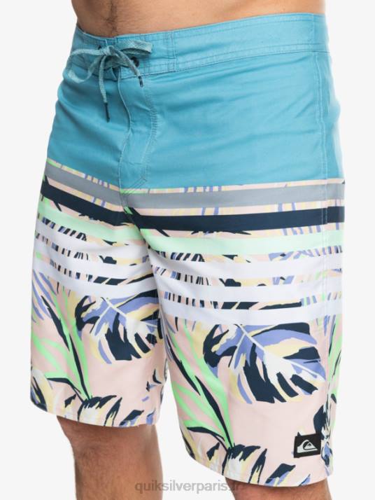 Hommes Quiksilver short de plage vision 20 daily swell D6PT1617 bleu delph