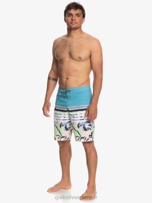 Hommes Quiksilver short de plage vision 20 daily swell D6PT1617 bleu delph