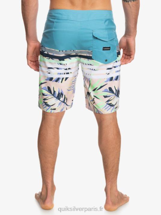 Hommes Quiksilver short de plage vision 20 daily swell D6PT1617 bleu delph