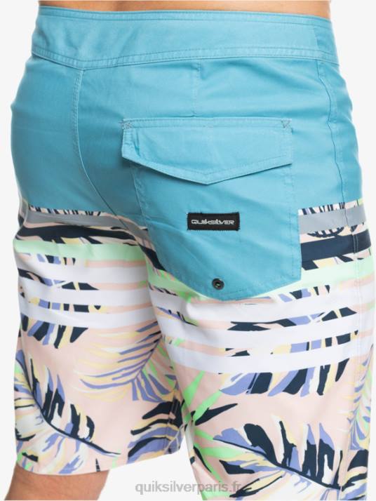 Hommes Quiksilver short de plage vision 20 daily swell D6PT1617 bleu delph