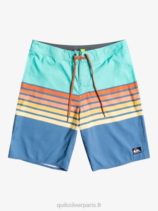 Hommes Quiksilver short de plage vision 20 daily swell D6PT1619 bleu piscine