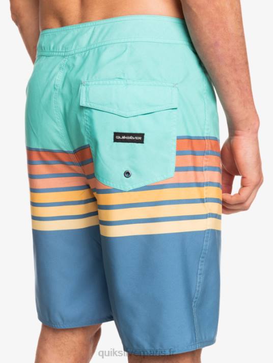 Hommes Quiksilver short de plage vision 20 daily swell D6PT1619 bleu piscine