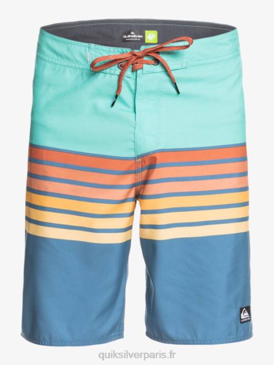 Hommes Quiksilver short de plage vision 20 daily swell D6PT1619 bleu piscine