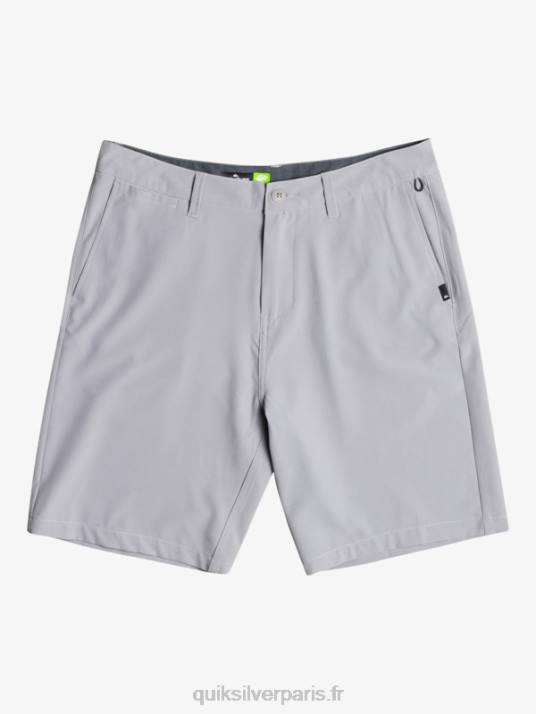 Hommes Quiksilver short hybride amphibian 20 d\'ocean union D6PT137 neige fondue