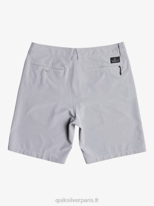 Hommes Quiksilver short hybride amphibian 20 d\'ocean union D6PT137 neige fondue