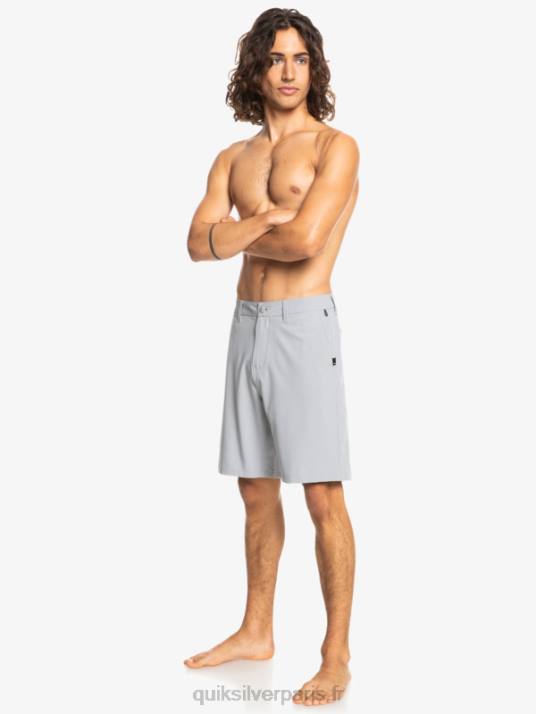 Hommes Quiksilver short hybride amphibian 20 d\'ocean union D6PT137 neige fondue