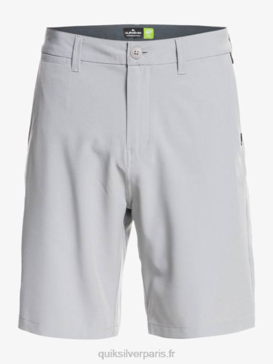Hommes Quiksilver short hybride amphibian 20 d\'ocean union D6PT137 neige fondue